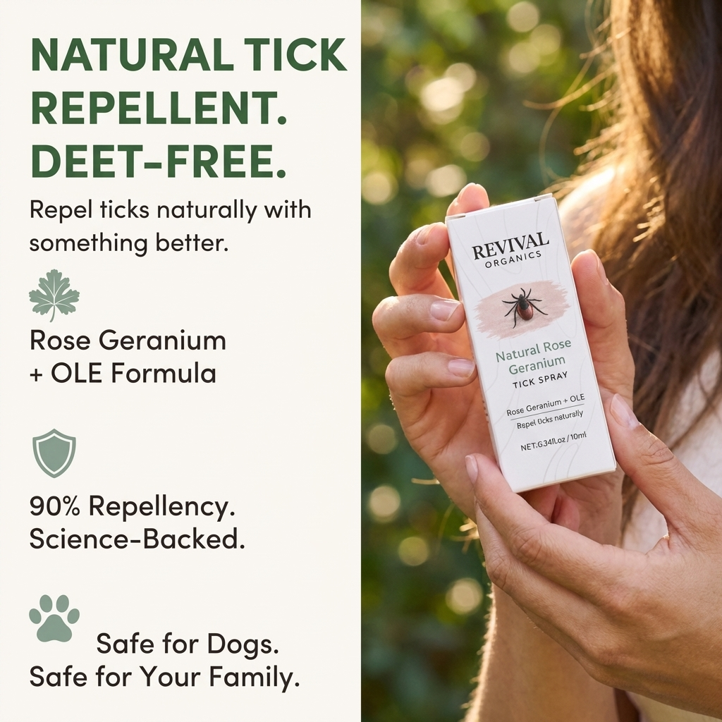 Natural Rose Geranium Tick Defense Spray