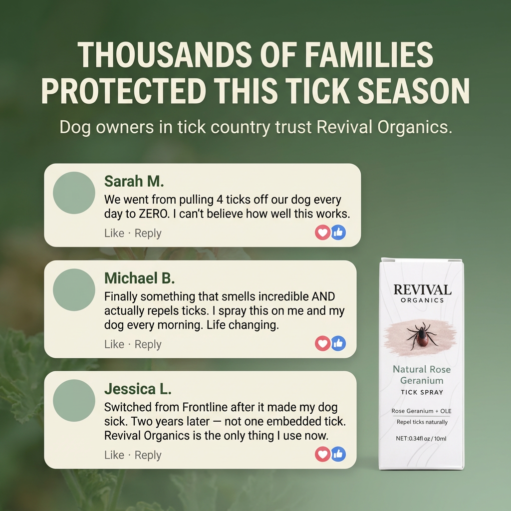 Natural Rose Geranium Tick Defense Spray