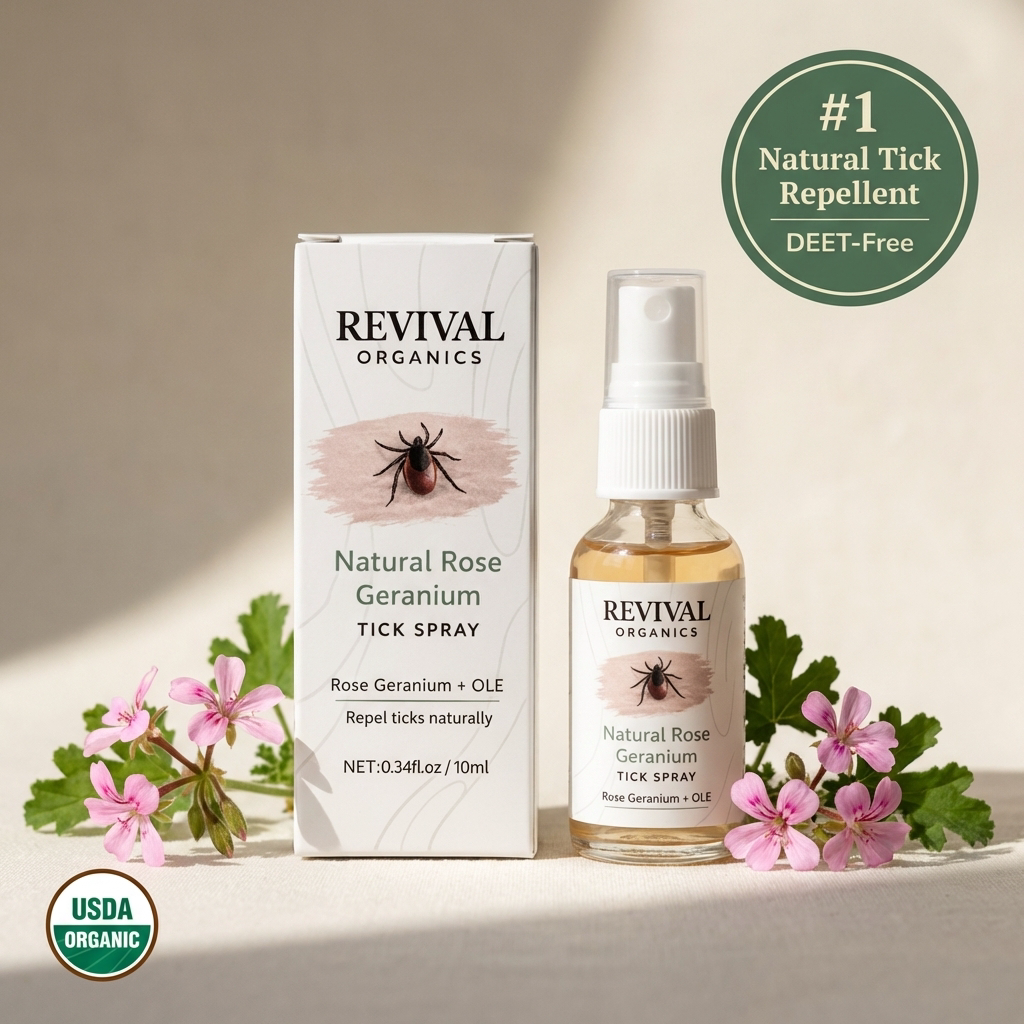 Natural Rose Geranium Tick Defense Spray