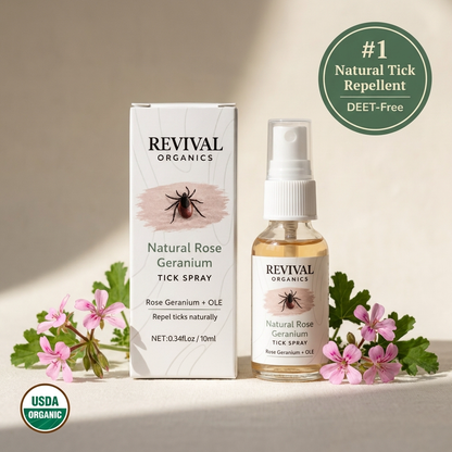 Natural Rose Geranium Tick Defense Spray
