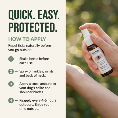 Natural Rose Geranium Tick Defense Spray