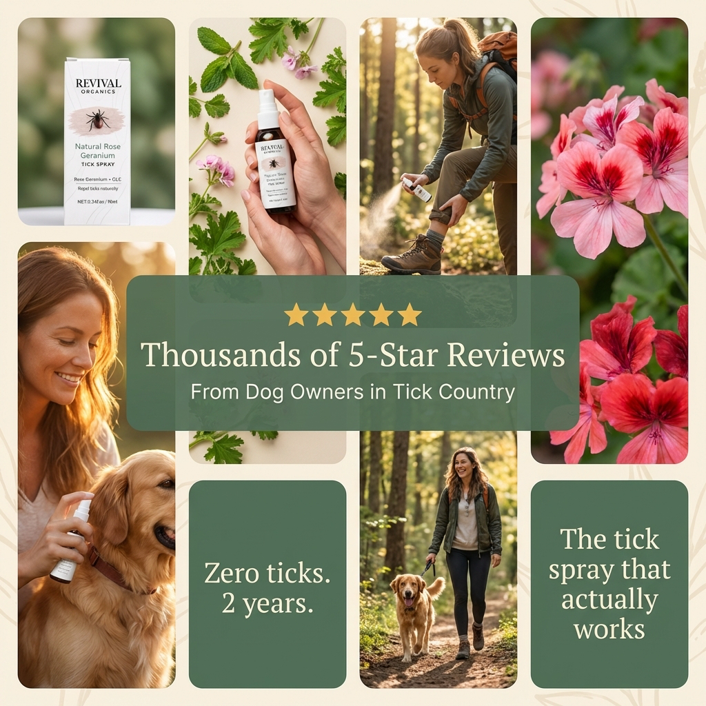 Natural Rose Geranium Tick Defense Spray